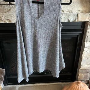 Jennifer Lopez Metallic Gray Tank Top